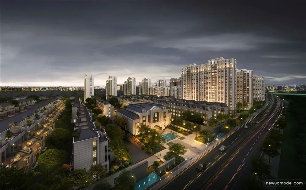 3D Models of Commercial Building - Exterior 3D Scenes - 259