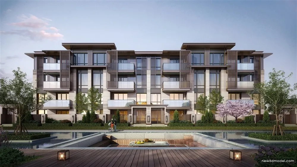 3D Models of Commercial Building - Exterior 3D Scenes - 263