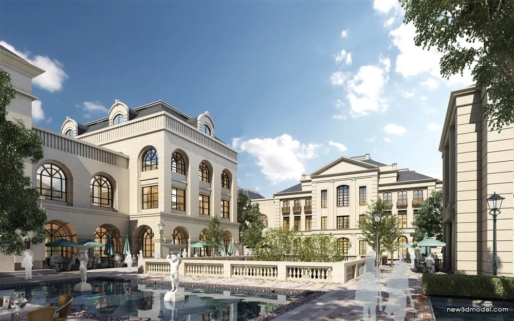 3D Models of Commercial Building - Exterior 3D Scenes - 267