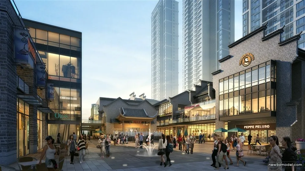 3D Models of Commercial Building - Exterior 3D Scenes - 271