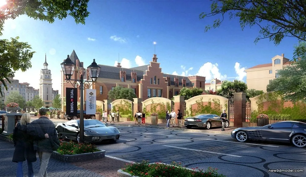 3D Models of Commercial Building - Exterior 3D Scenes - 272