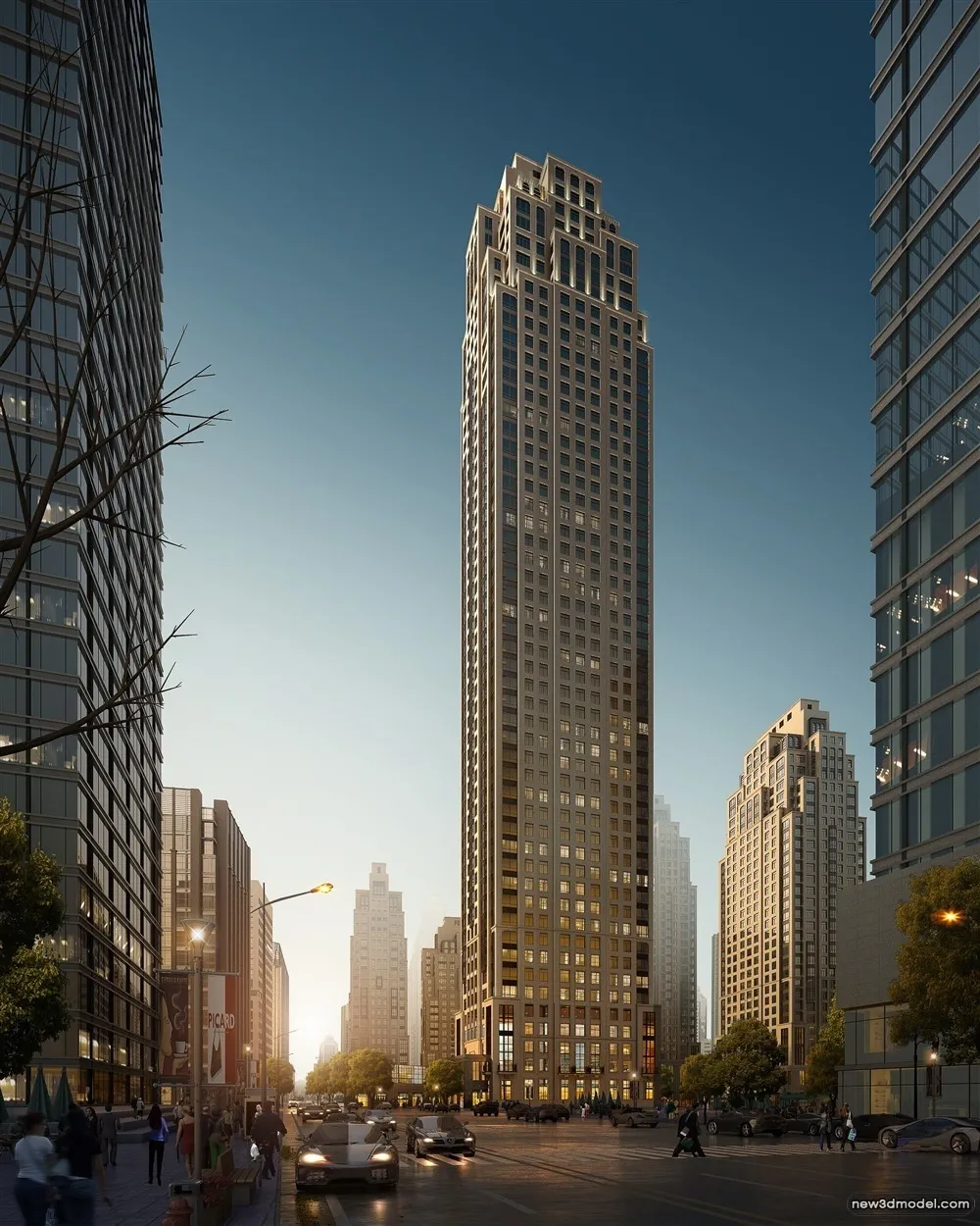 3D Models of Commercial Building - Exterior 3D Scenes - 273