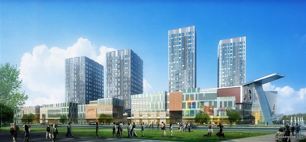 3D Models of Commercial Building - Exterior 3D Scenes - 277