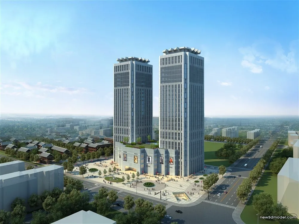 3D Models of Commercial Building - Exterior 3D Scenes - 279