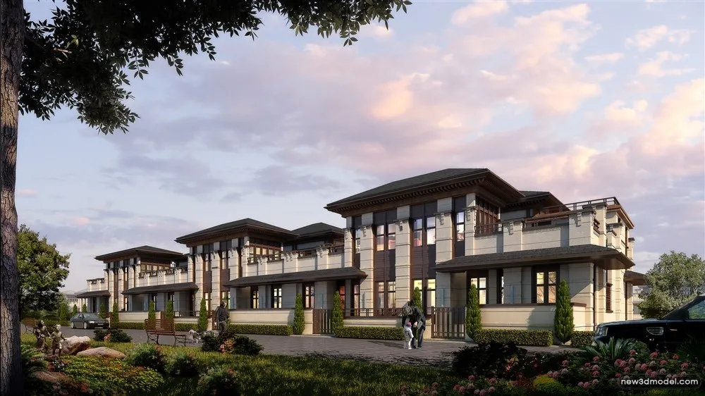 3D Models of Commercial Building - Exterior 3D Scenes - 284