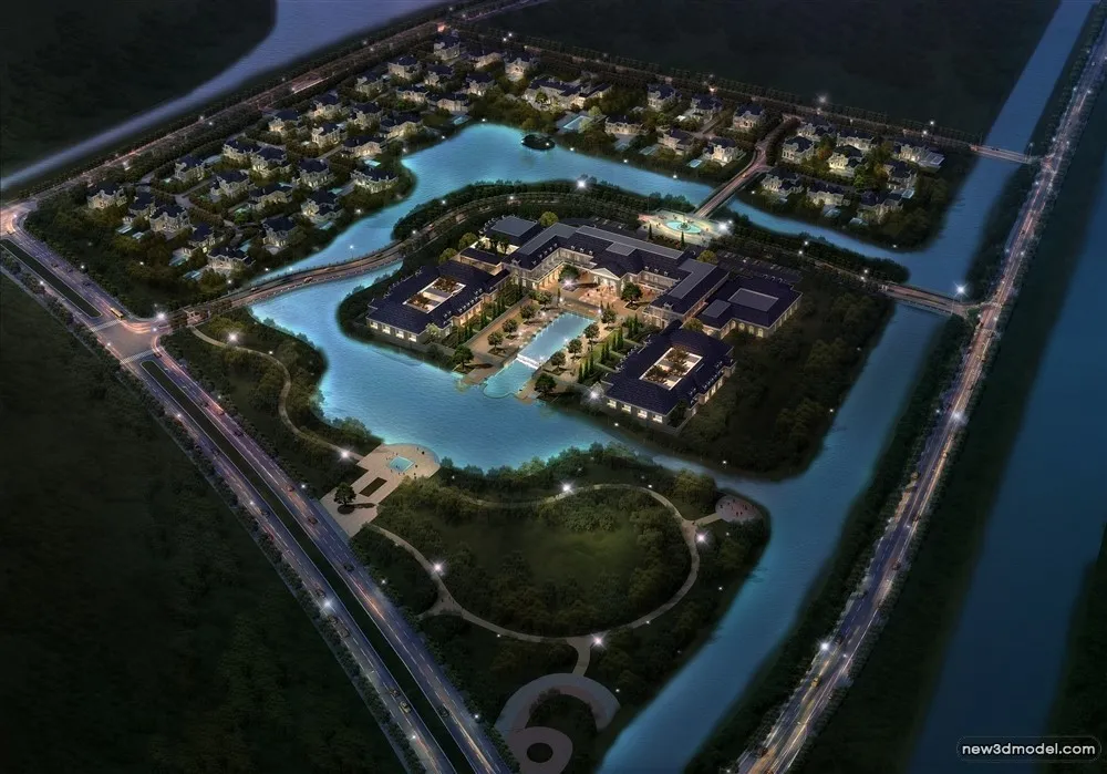 3D Models of Commercial Building - Exterior 3D Scenes - 285