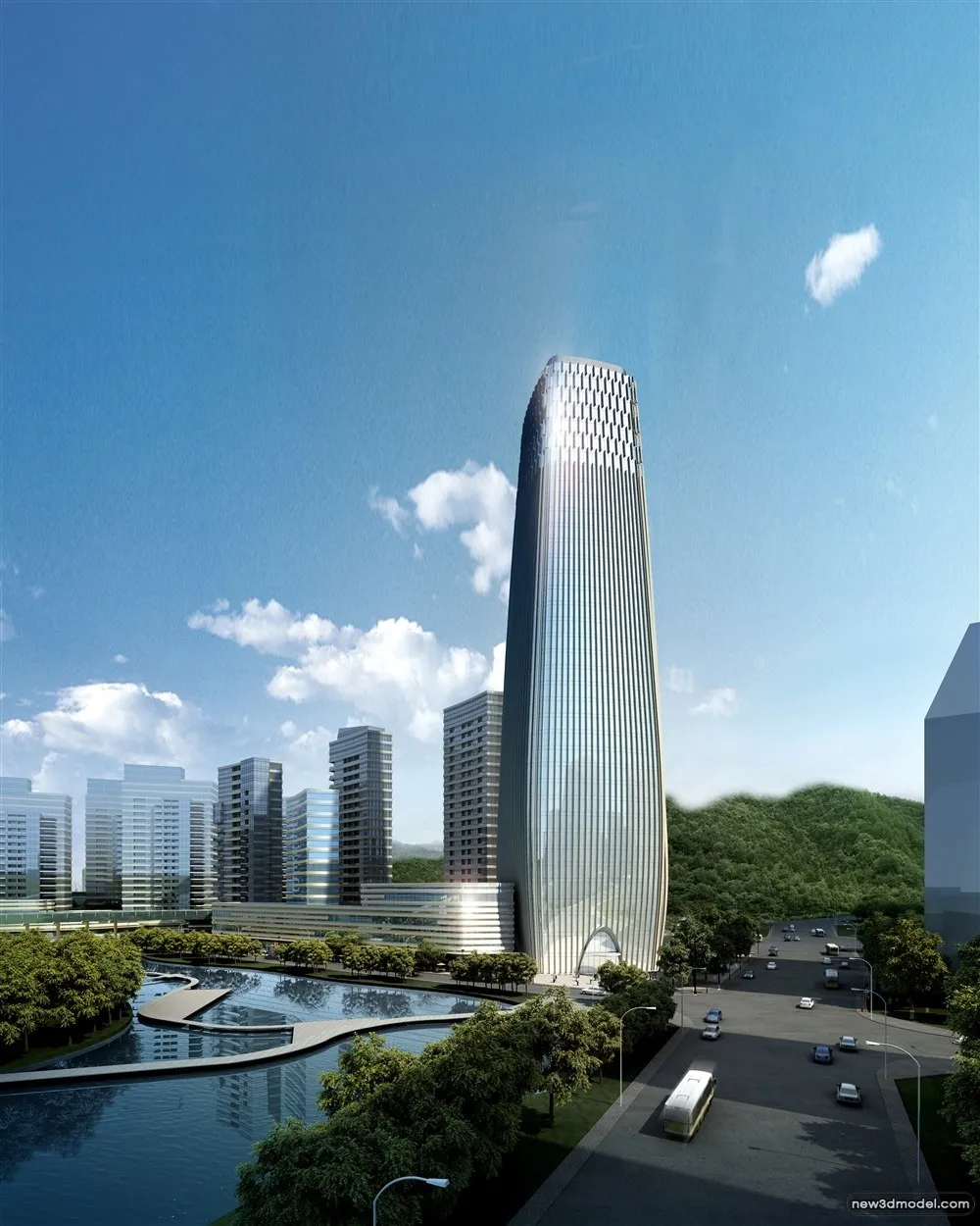 3D Models of Commercial Building - Exterior 3D Scenes - 288