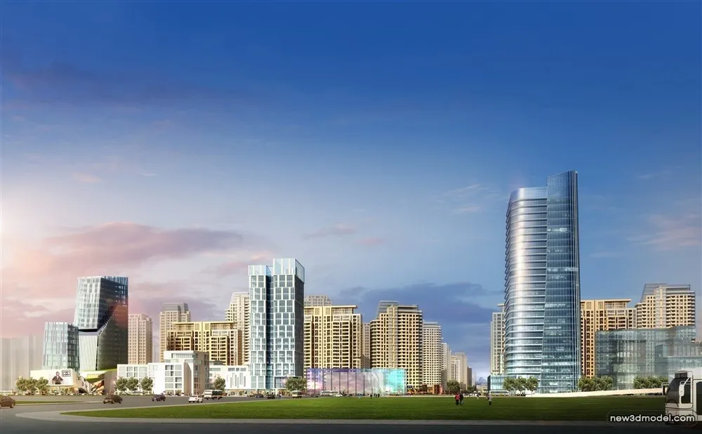 3D Models of Commercial Building - Exterior 3D Scenes - 291