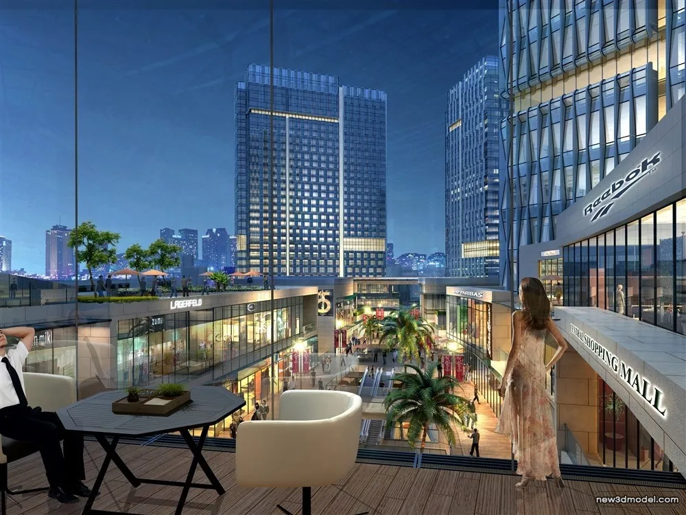 3D Models of Commercial Building - Exterior 3D Scenes - 293