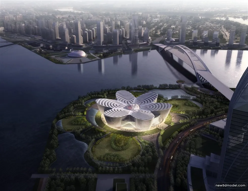 3D Models of Commercial Building - Exterior 3D Scenes - 301