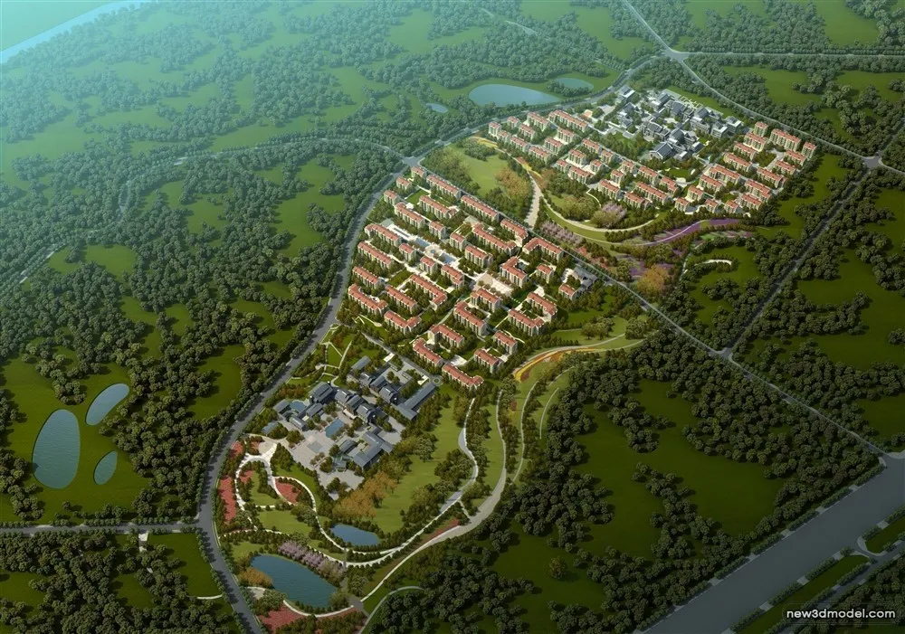 3D Models of Commercial Building - Exterior 3D Scenes - 304