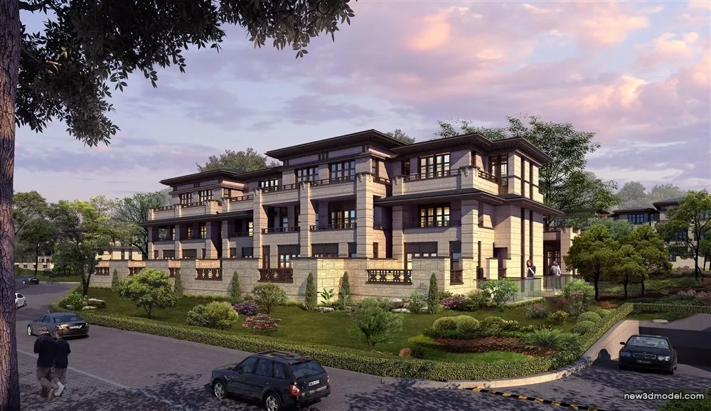 3D Models of Commercial Building - Exterior 3D Scenes - 305