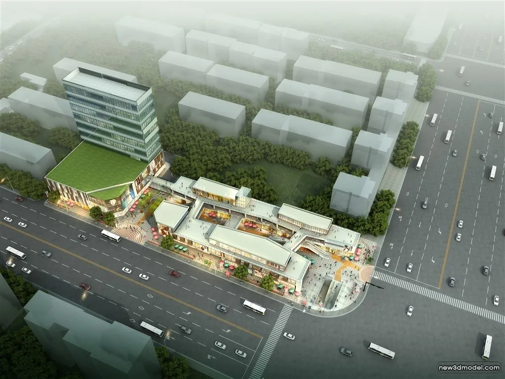 3D Models of Commercial Building - Exterior 3D Scenes - 310