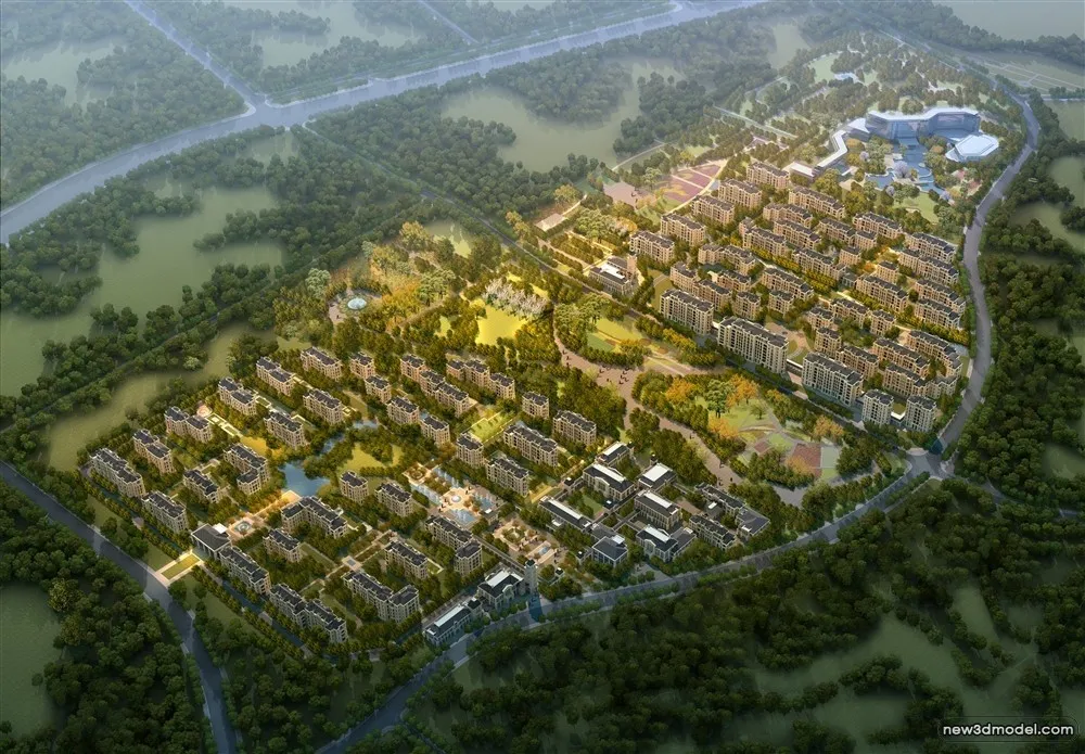 3D Models of Commercial Building - Exterior 3D Scenes - 314