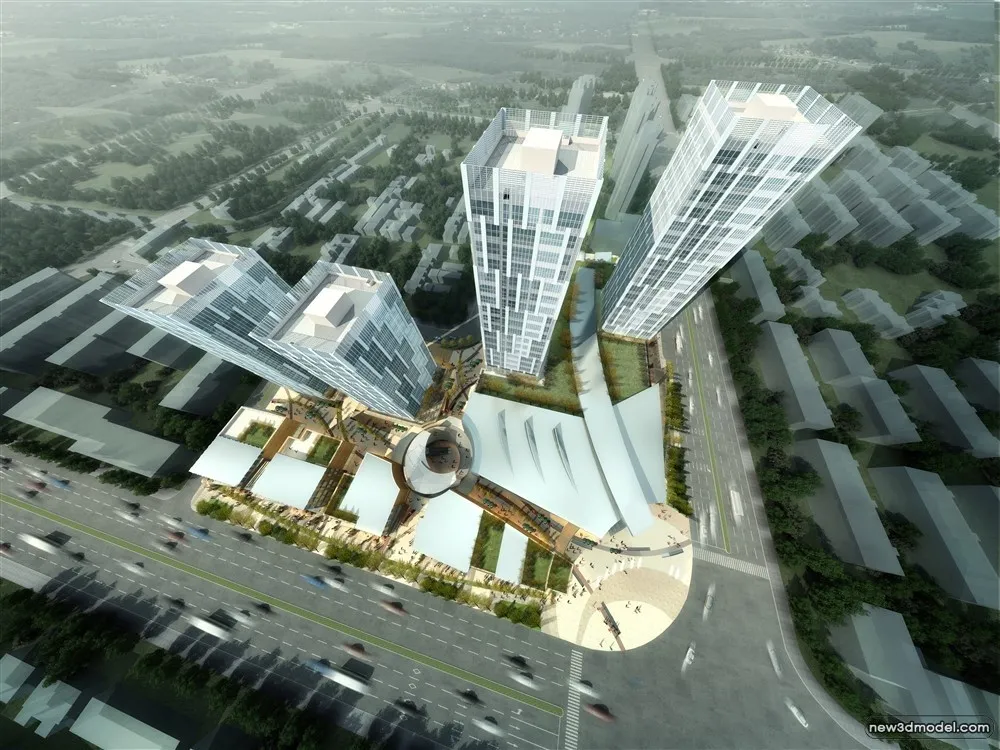 3D Models of Commercial Building - Exterior 3D Scenes - 315