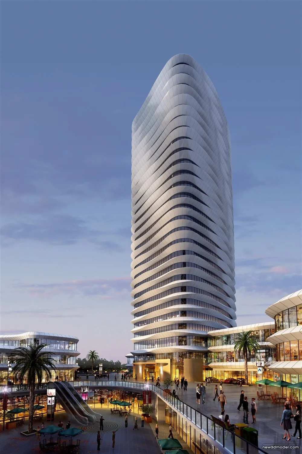 3D Models of Commercial Building - Exterior 3D Scenes - 318