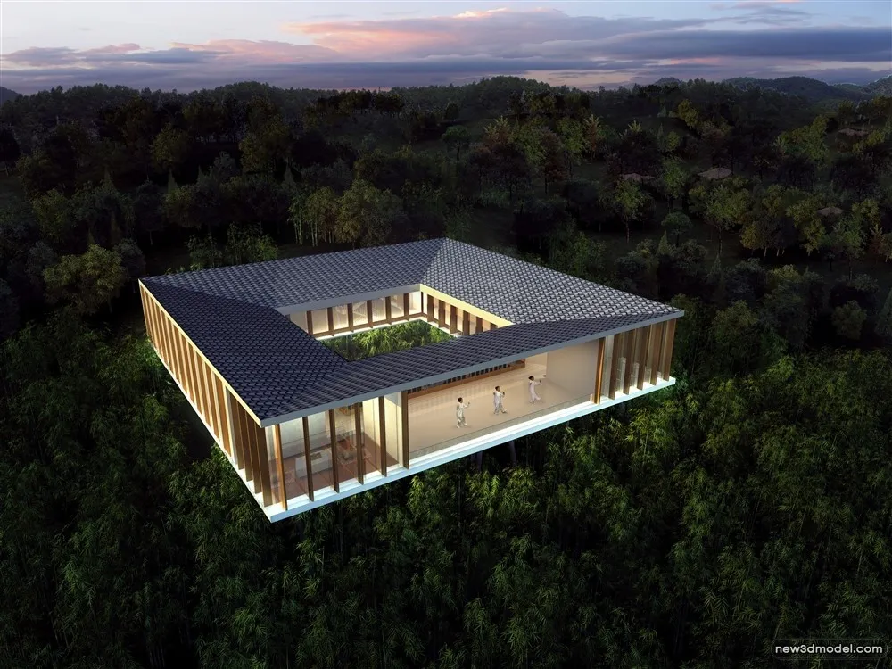 3D Models of Commercial Building - Exterior 3D Scenes - 321