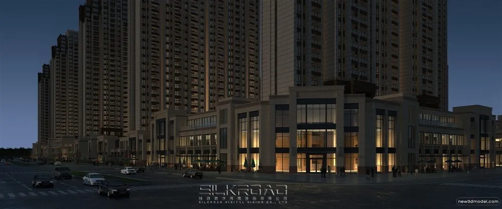 3D Models of Commercial Building - Exterior 3D Scenes - 327
