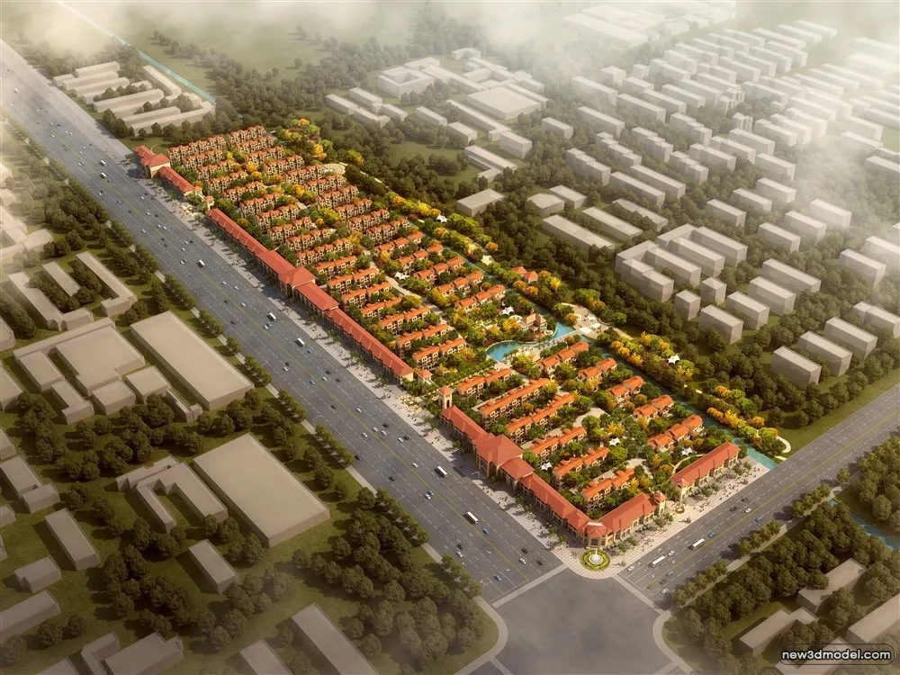 3D Models of Commercial Building - Exterior 3D Scenes - 331