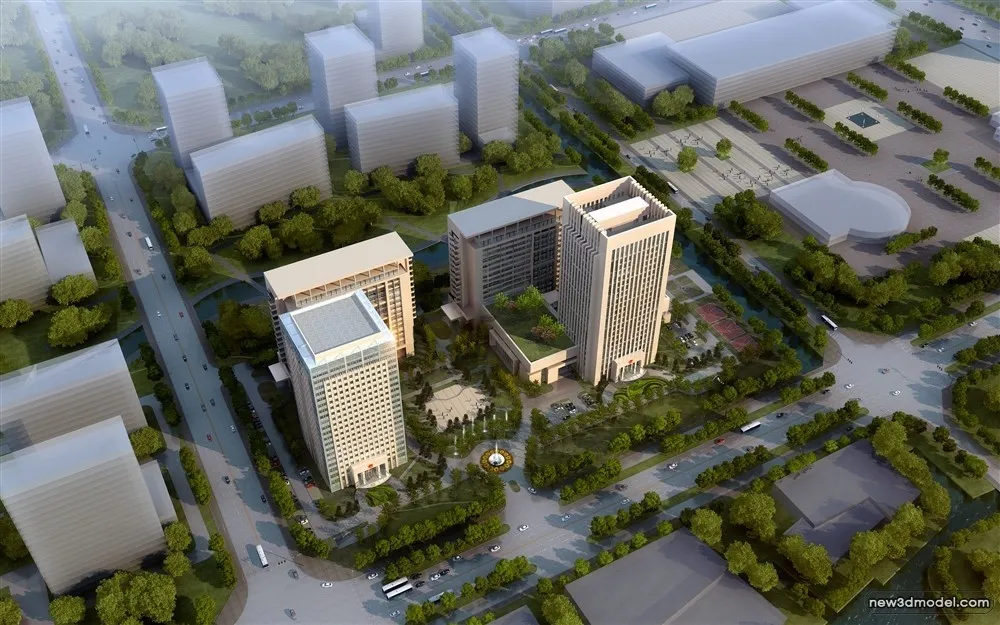 3D Models of Commercial Building - Exterior 3D Scenes - 335