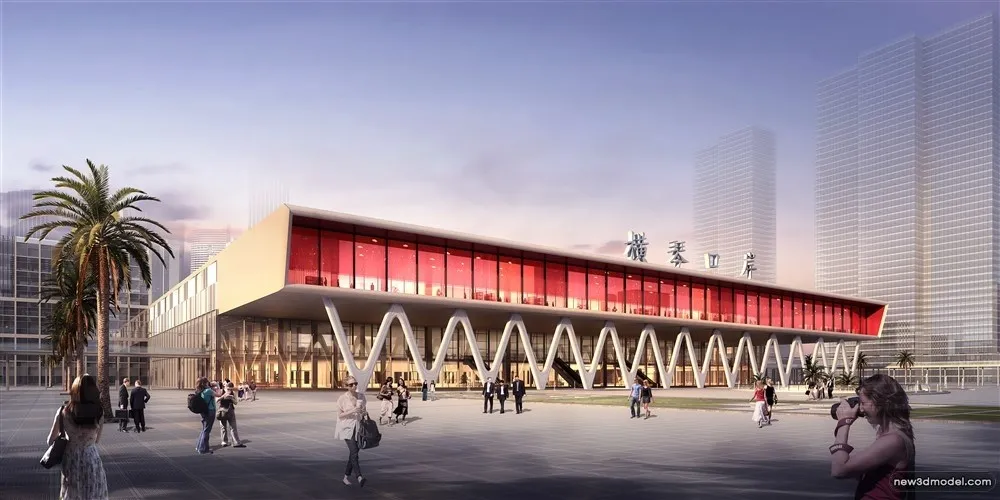 3D Models of Commercial Building - Exterior 3D Scenes - 336