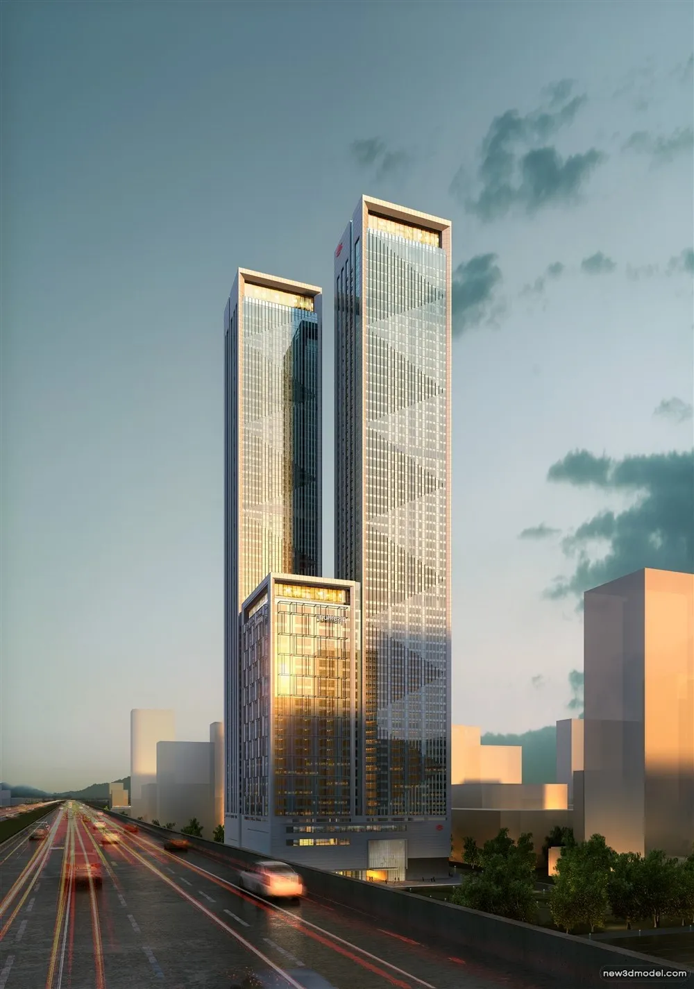 3D Models of Commercial Building - Exterior 3D Scenes - 337