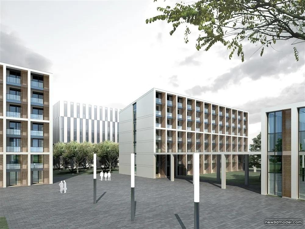 3D Models of Commercial Building - Exterior 3D Scenes - 341