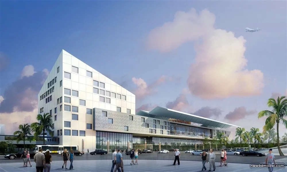 3D Models of Commercial Building - Exterior 3D Scenes - 347