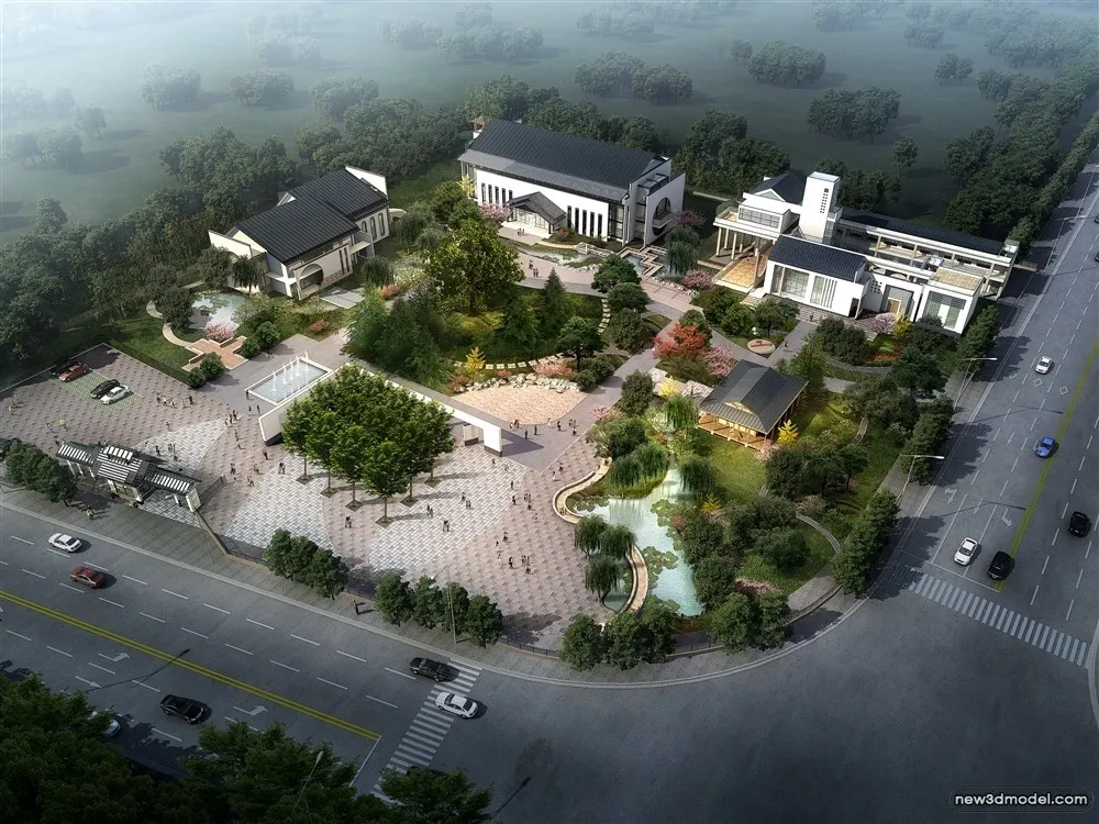 3D Models of Commercial Building - Exterior 3D Scenes - 352