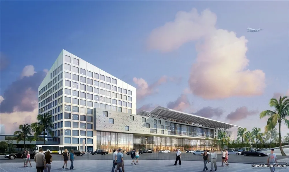 3D Models of Commercial Building - Exterior 3D Scenes - 357