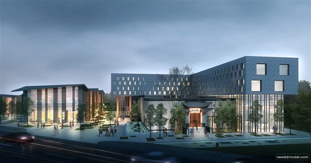 3D Models of Commercial Building - Exterior 3D Scenes - 362