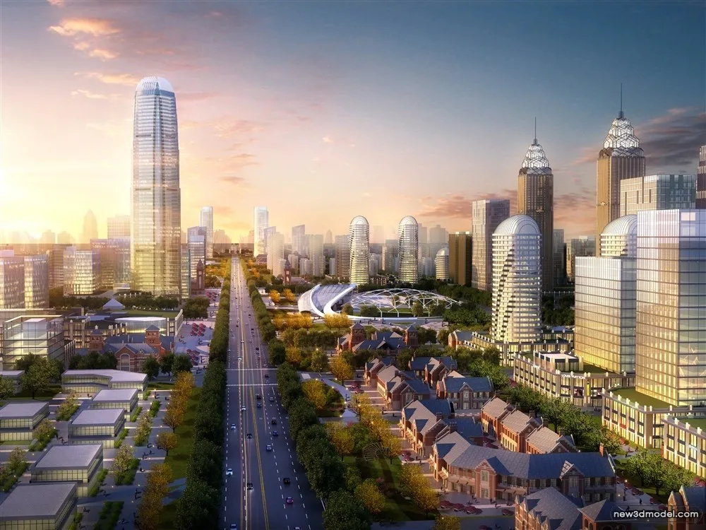 3D Models of Commercial Building - Exterior 3D Scenes - 365