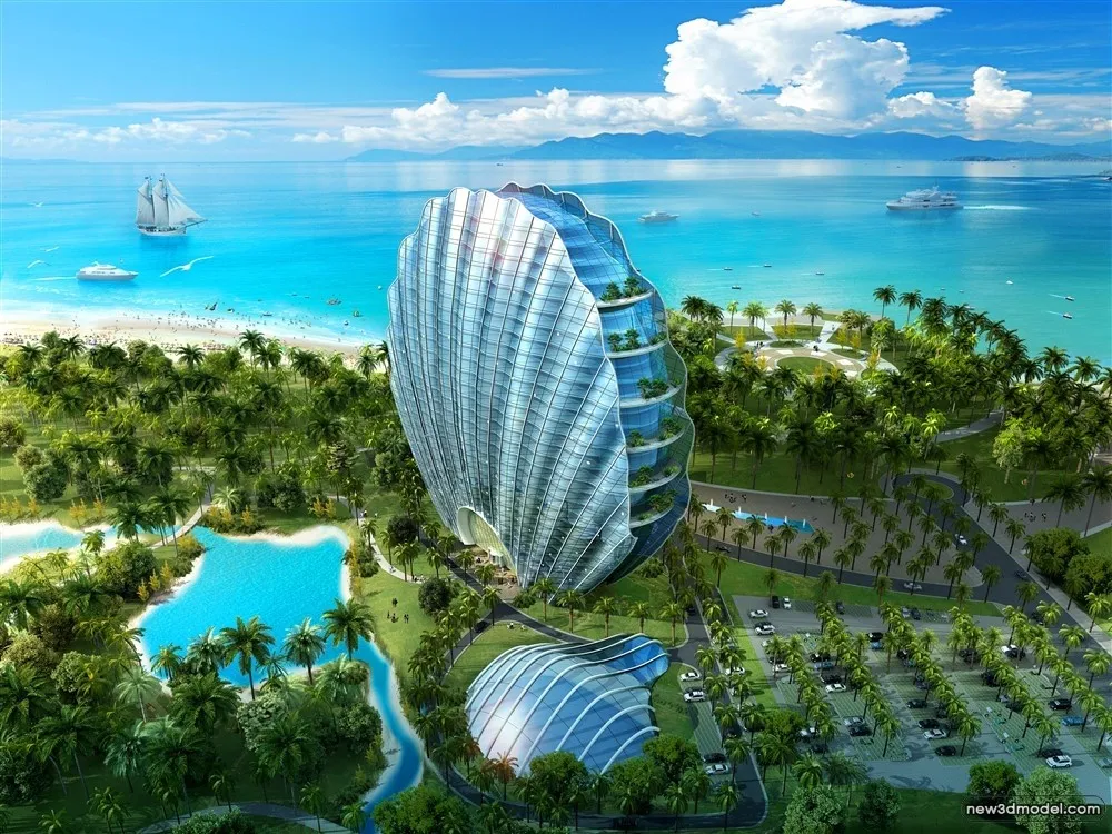 3D Models of Commercial Building - Exterior 3D Scenes - 366