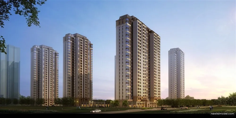 3D Models of Commercial Building - Exterior 3D Scenes - 367