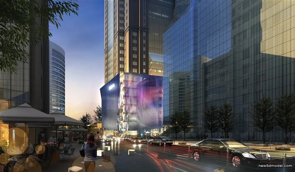 3D Models of Commercial Building - Exterior 3D Scenes - 375