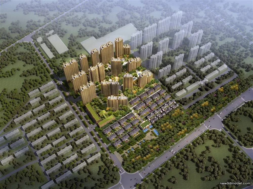 3D Models of Commercial Building - Exterior 3D Scenes - 376