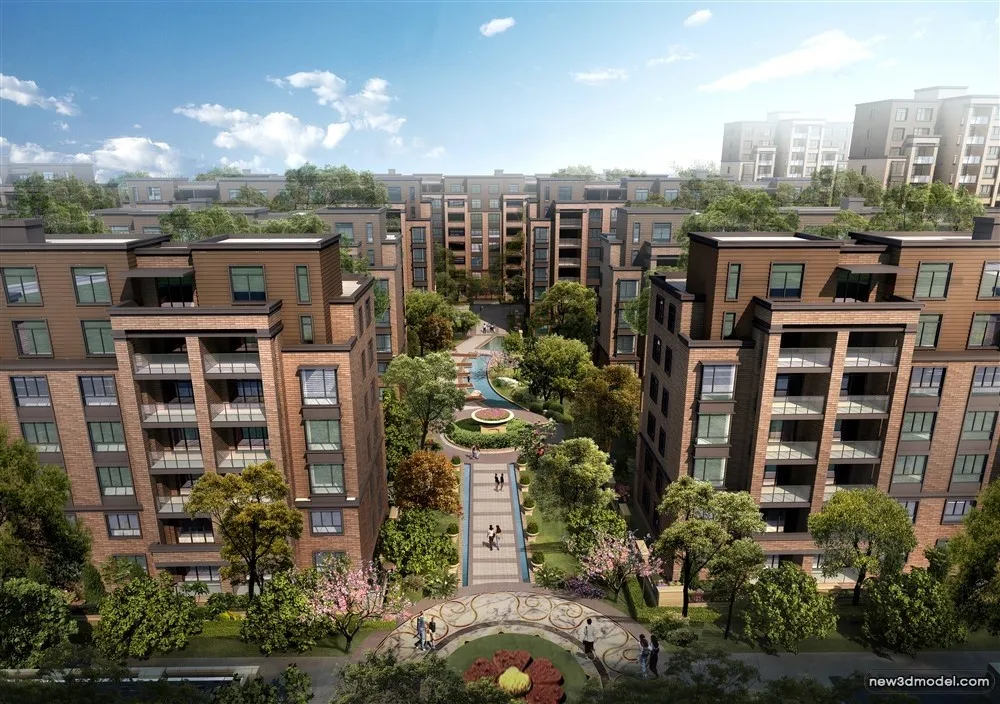 3D Models of Commercial Building - Exterior 3D Scenes - 378