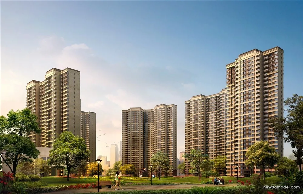 3D Models of Commercial Building - Exterior 3D Scenes - 380