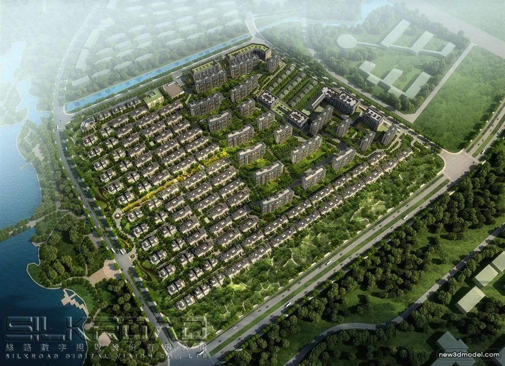 3D Models of Commercial Building - Exterior 3D Scenes - 381