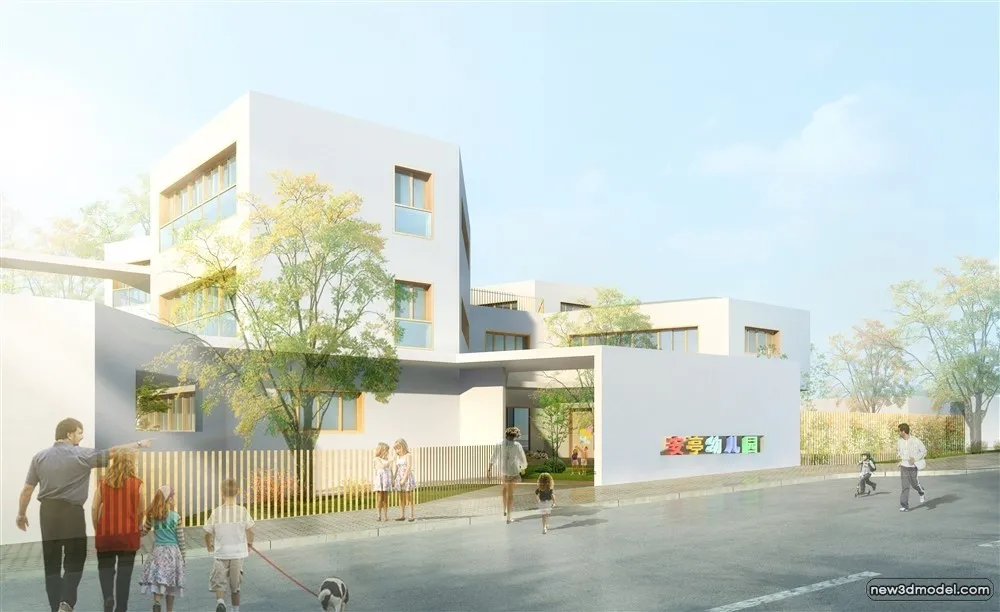 3D Models of Commercial Building - Exterior 3D Scenes - 383