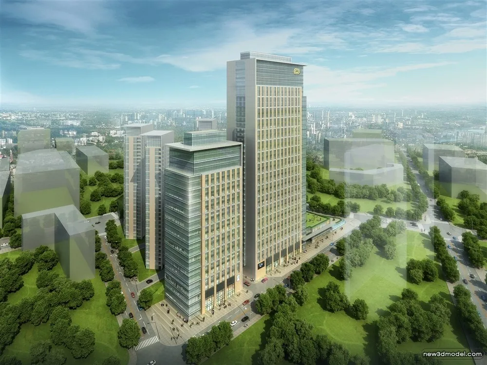 3D Models of Commercial Building - Exterior 3D Scenes - 391