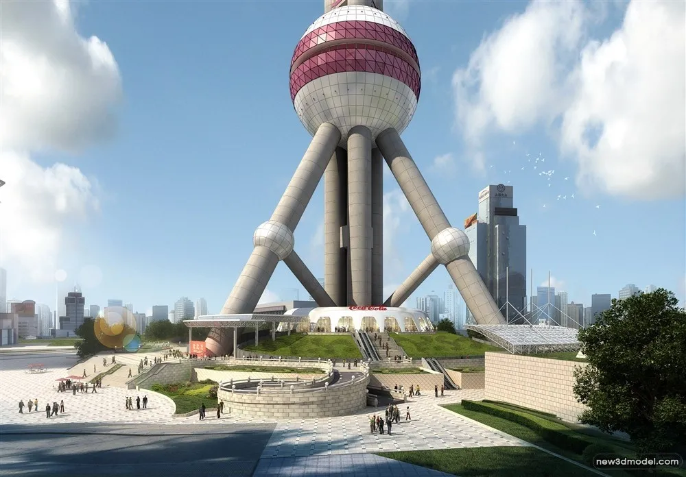 3D Models of Commercial Building - Exterior 3D Scenes - 392