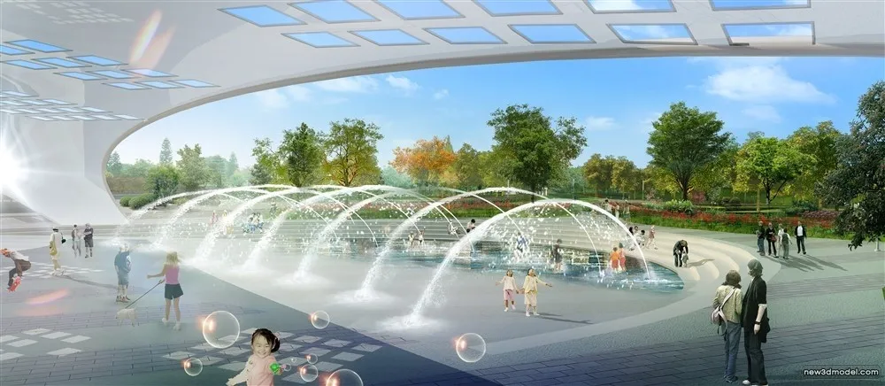 3D Models of Commercial Building - Exterior 3D Scenes - 399