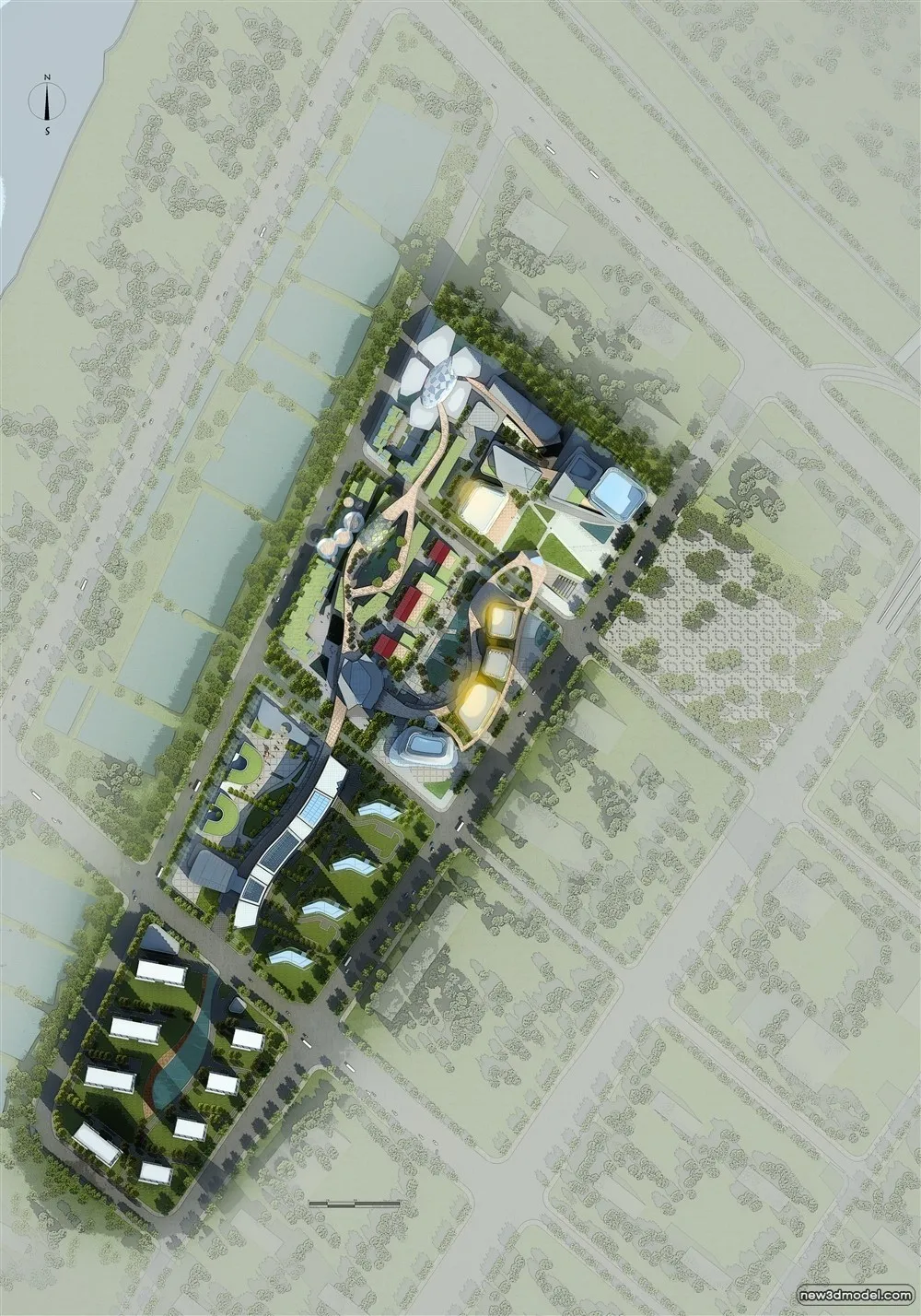 3D Models of Commercial Building - Exterior 3D Scenes - 409