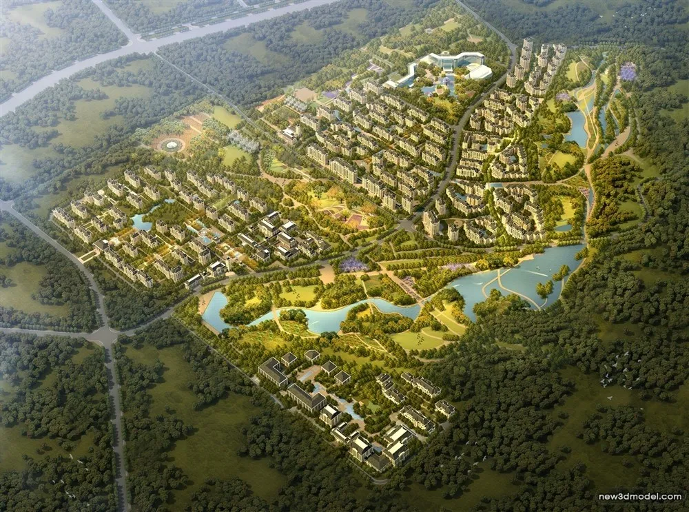 3D Models of Commercial Building - Exterior 3D Scenes - 412