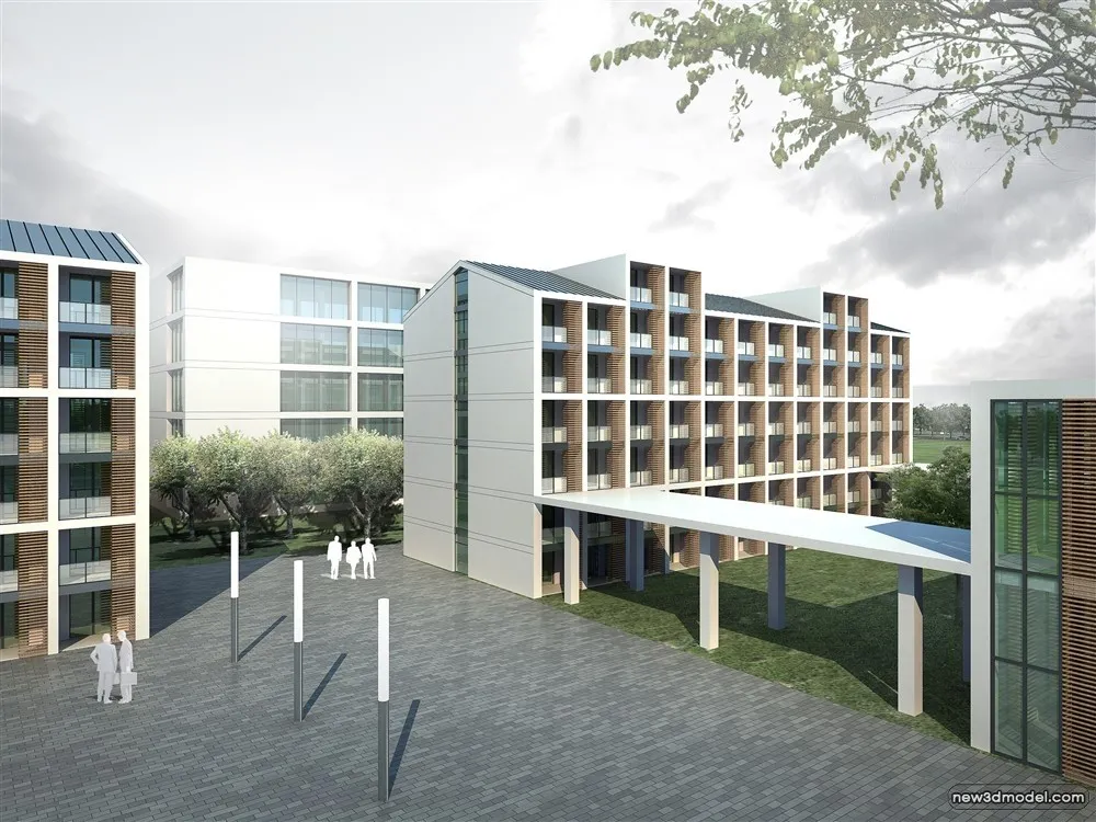 3D Models of Commercial Building - Exterior 3D Scenes - 416