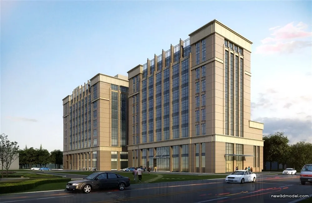 3D Models of Commercial Building - Exterior 3D Scenes - 418