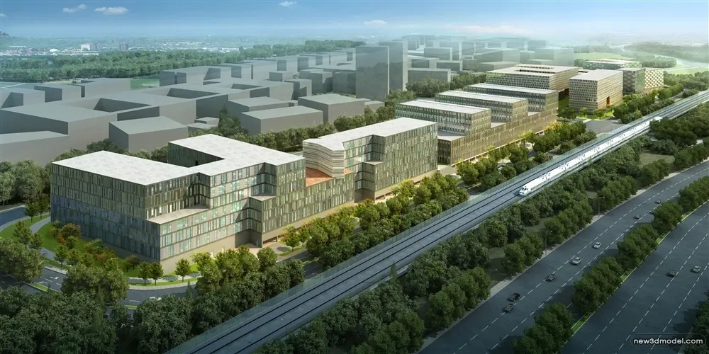 3D Models of Commercial Building - Exterior 3D Scenes - 422