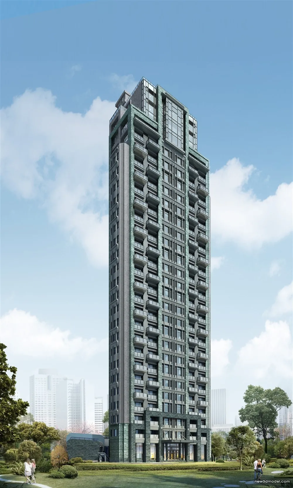 3D Models of Commercial Building - Exterior 3D Scenes - 426