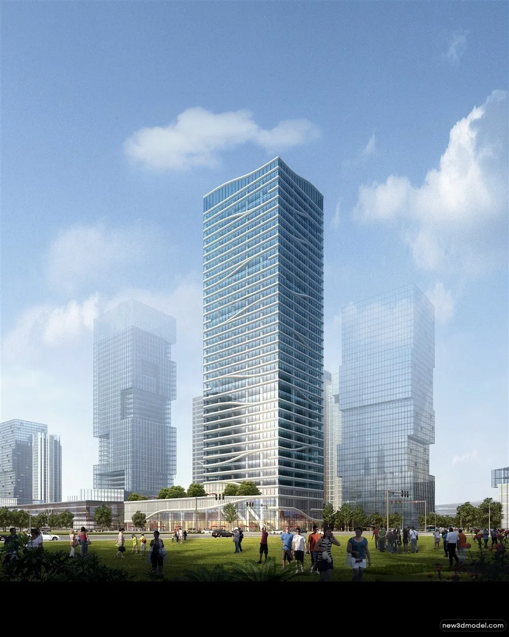 3D Models of Commercial Building - Exterior 3D Scenes - 427